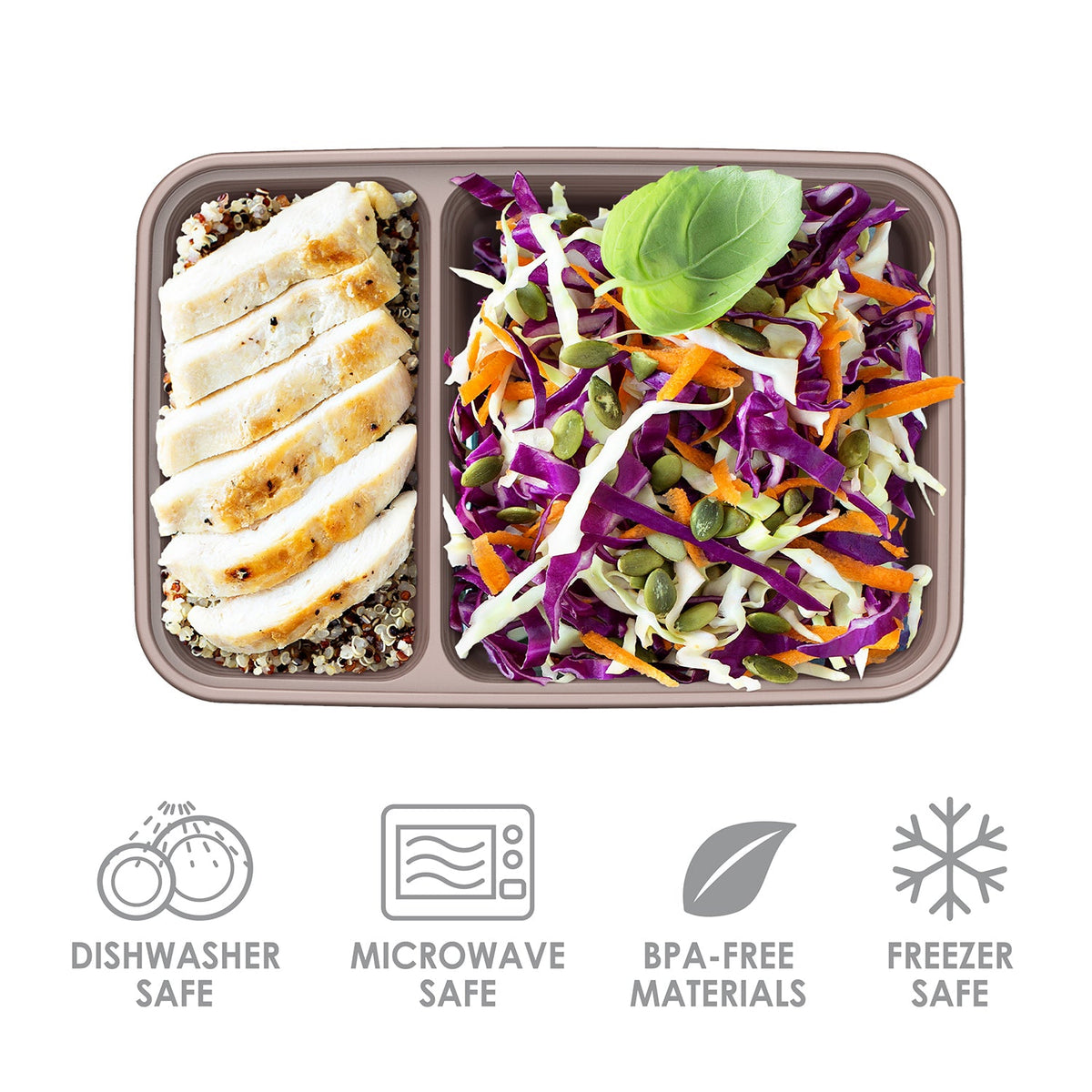 Bentgo Prep Deluxe Bag & 60-Piece Meal Prep Container Set - Sand and Gleam Metallics